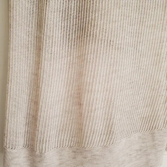 White + Warren, Hi-Low Sleeveless Sweater Tunic Vest in Cream, Size Small - Picture 7 of 8